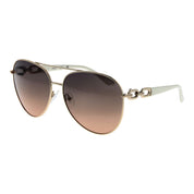 Guess Gold Metal Aviator Sunglasses