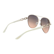 Guess Gold Metal Aviator Sunglasses