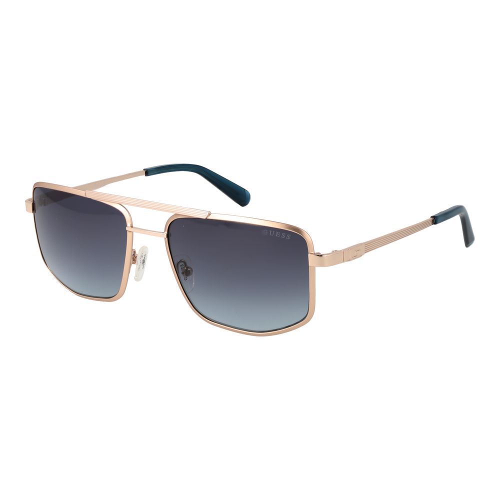Guess Gold Metal Aviator Sunglasses