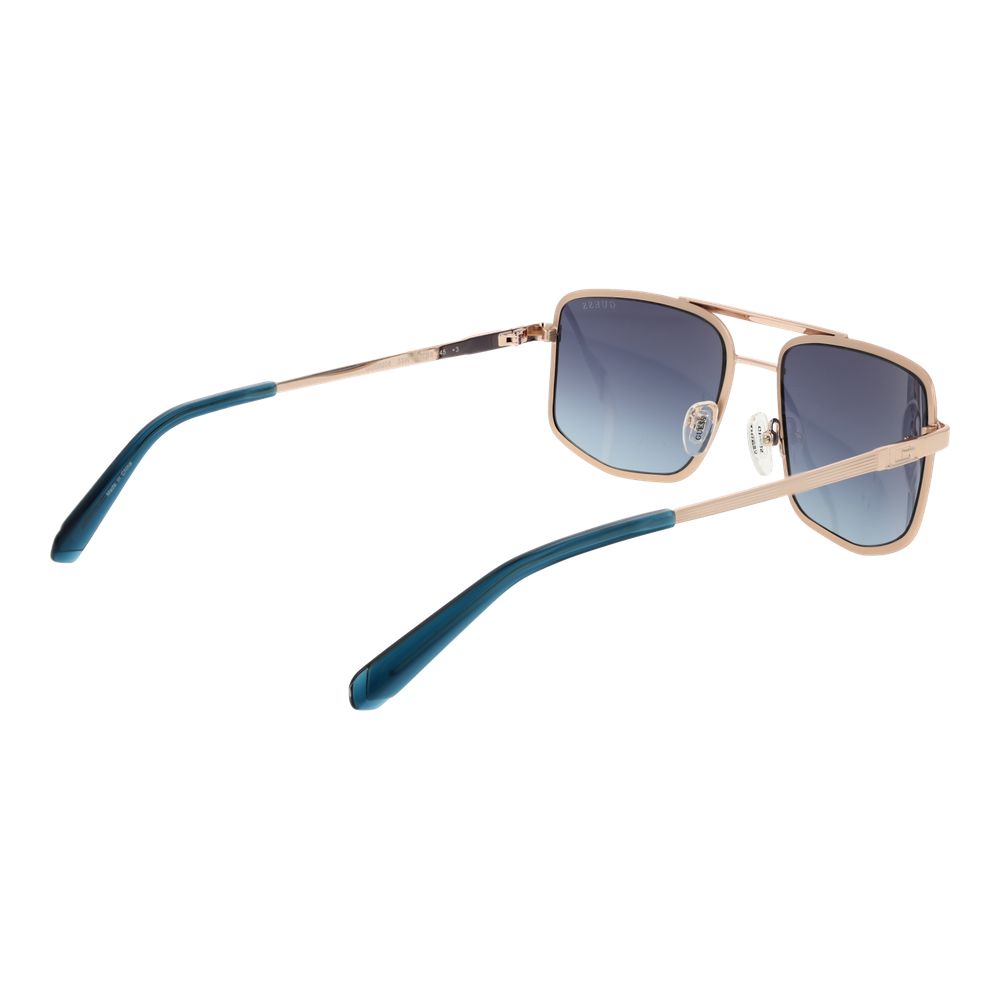 Guess Gold Metal Aviator Sunglasses