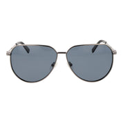 Guess Gunmetal Metal Aviator Sunglasses