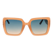 Guess Beige Plastic Square Sunglasses
