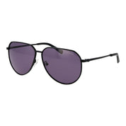 Guess Black Metal Aviator Sunglasses