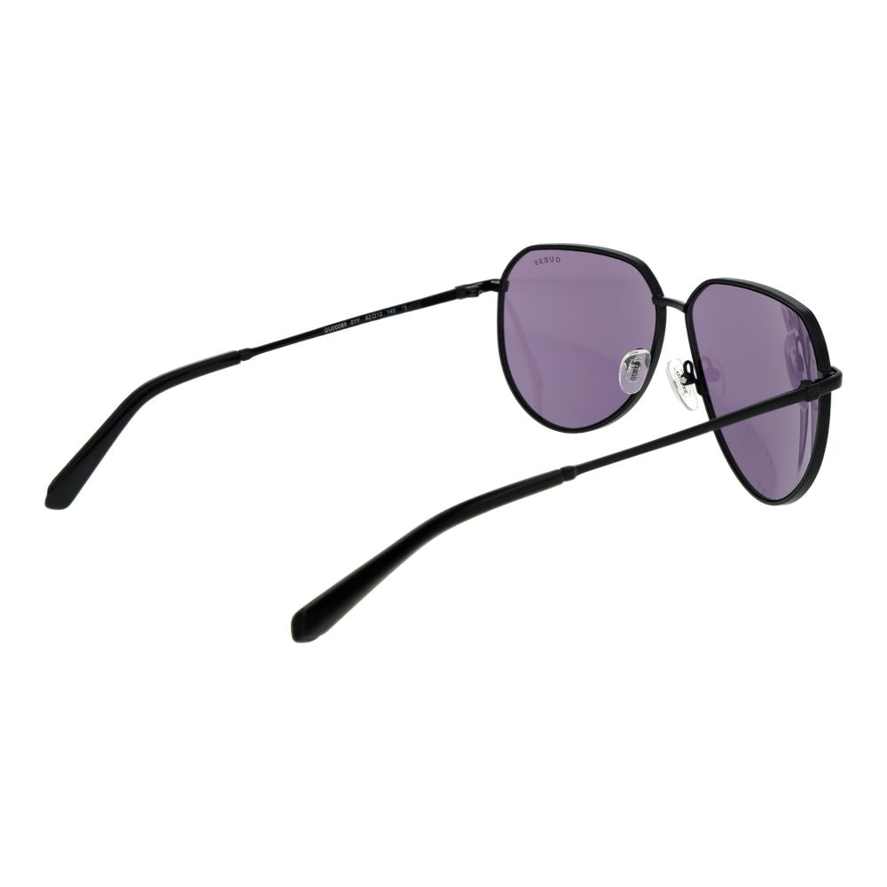 Guess Black Metal Aviator Sunglasses