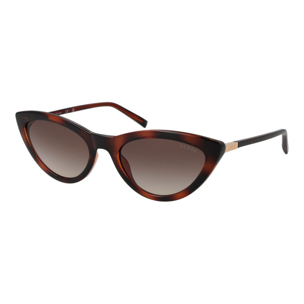 Guess Brown Plastic Cat Eye Sunglasses