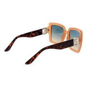 Guess Beige Plastic Square Sunglasses