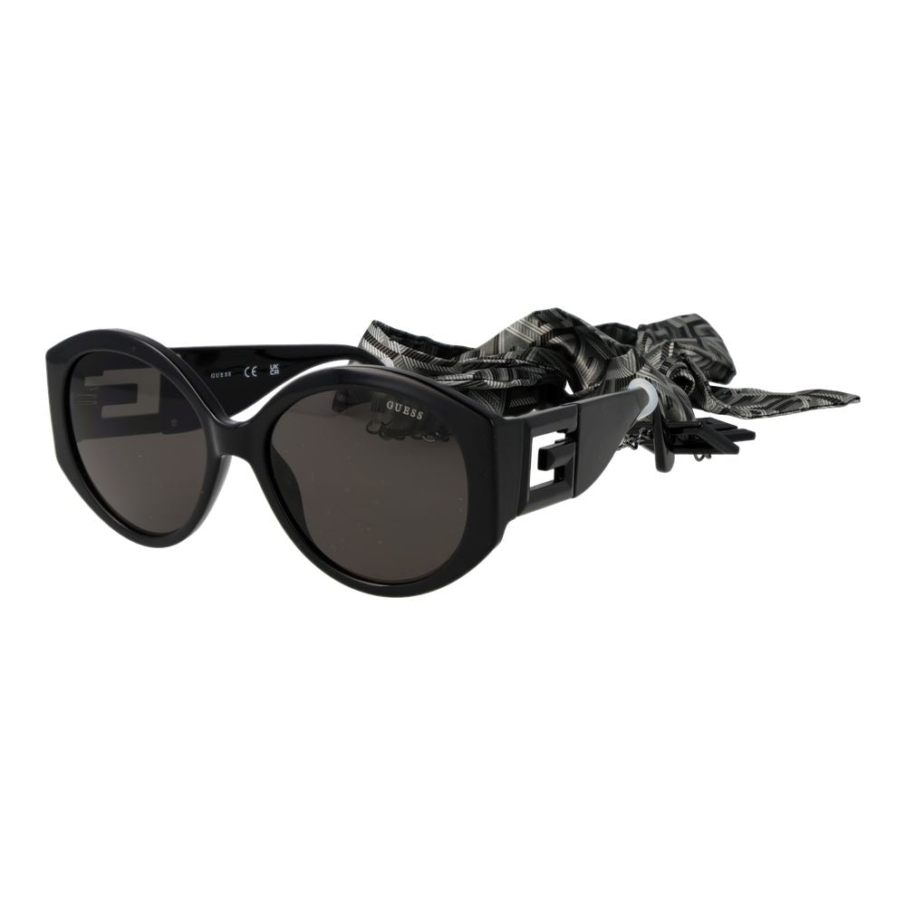 Guess Black Plastic Round Sunglasses