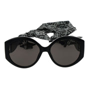Guess Black Plastic Round Sunglasses