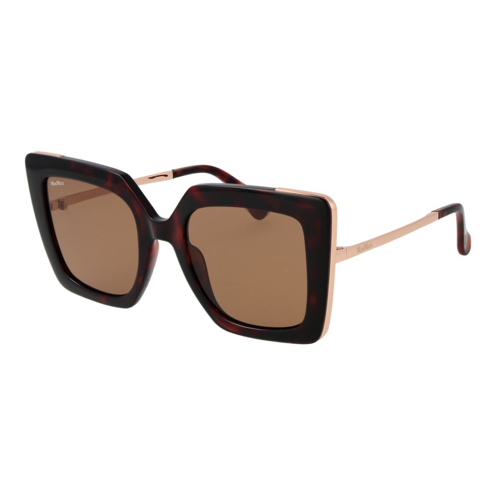 Max Mara Brown Plastic Square Sunglasses