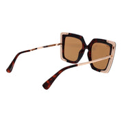 Max Mara Brown Plastic Square Sunglasses