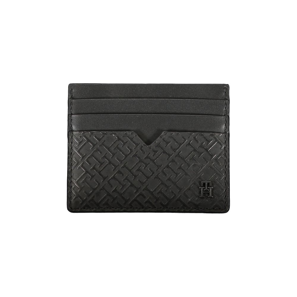 Tommy Hilfiger Black Leather Card Holder