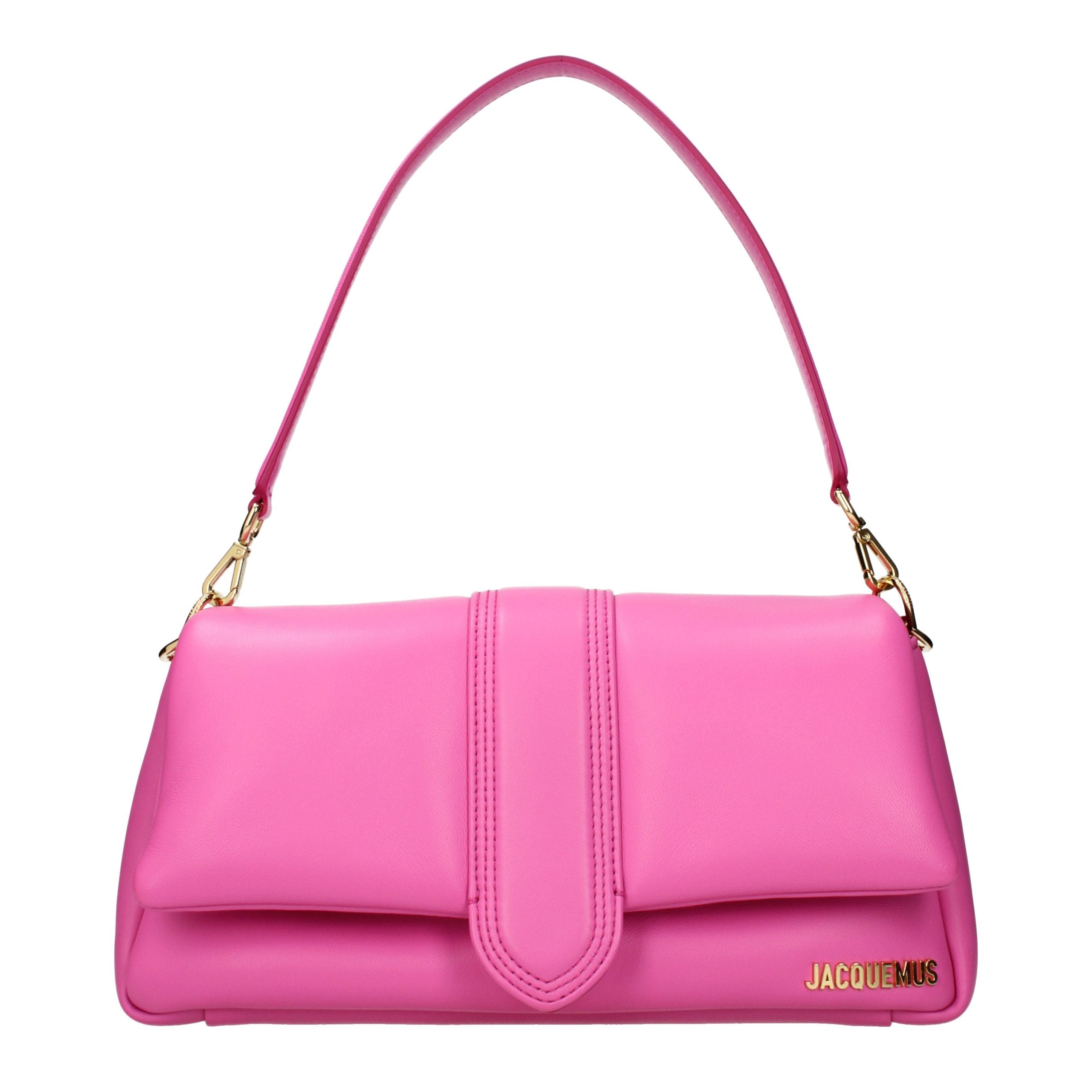 Jacquemus Fuchsia Leather Shoulder Bag