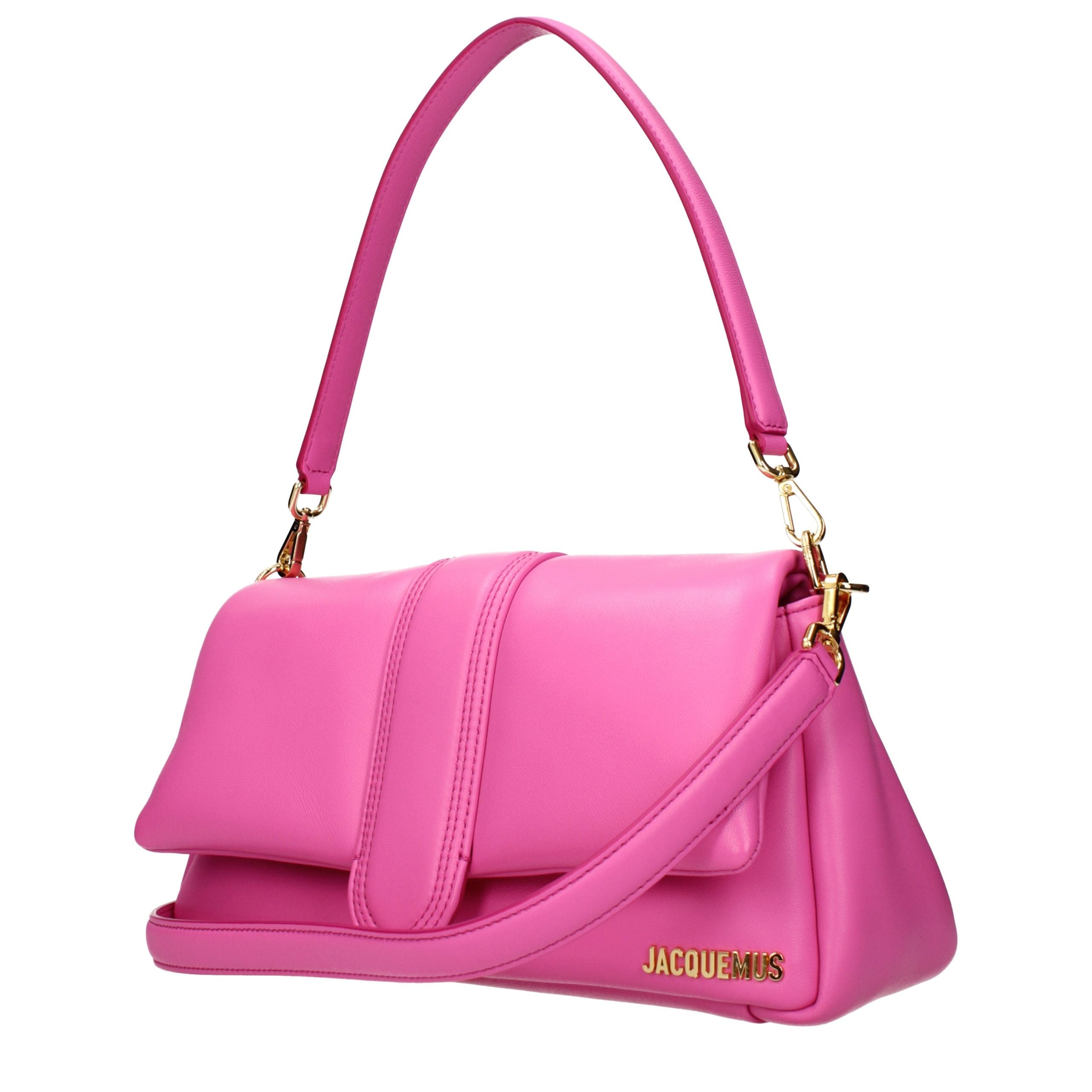 Jacquemus Fuchsia Leather Shoulder Bag