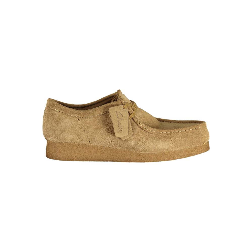 Clarks Beige Suede Sneaker