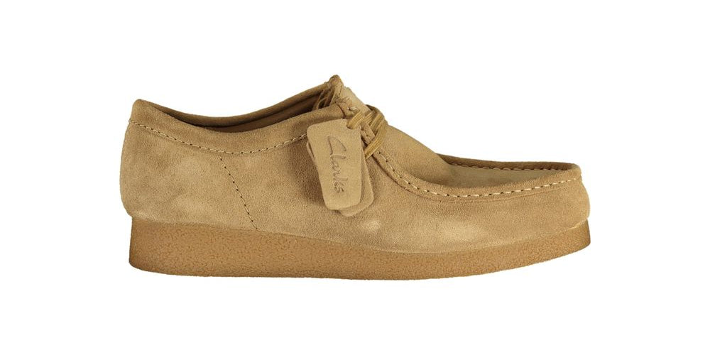 Clarks Beige Suede Sneakers