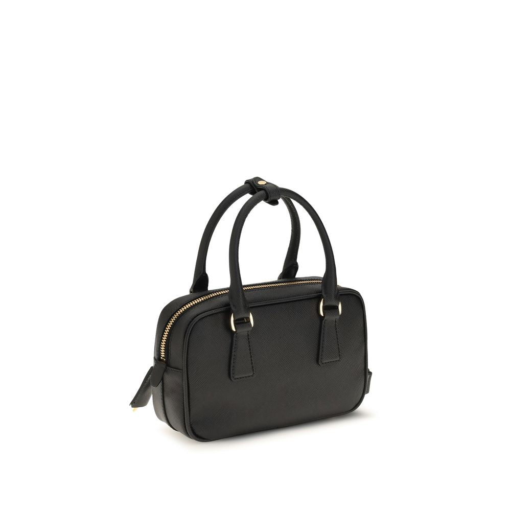 Prada Black Saffiano Calf Leather Shoulder Bag