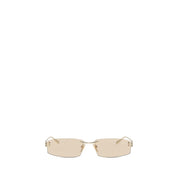 Balenciaga Beige Metal Rectangular Sunglasses