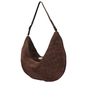 Jacquemus Dark Brown Suede Shoulder Bag