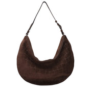 Jacquemus Dark Brown Suede Shoulder Bag