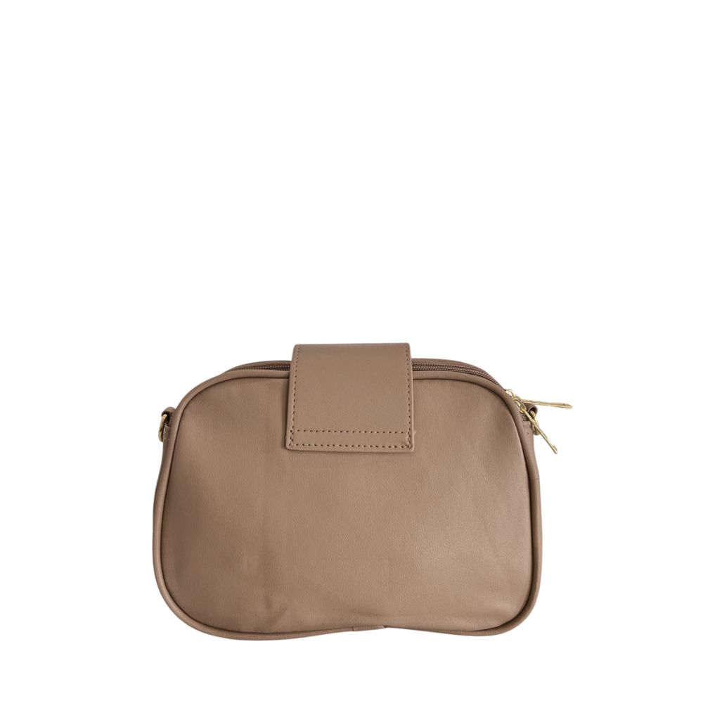 Baldinini Trend Beige PU Crossbody Bag