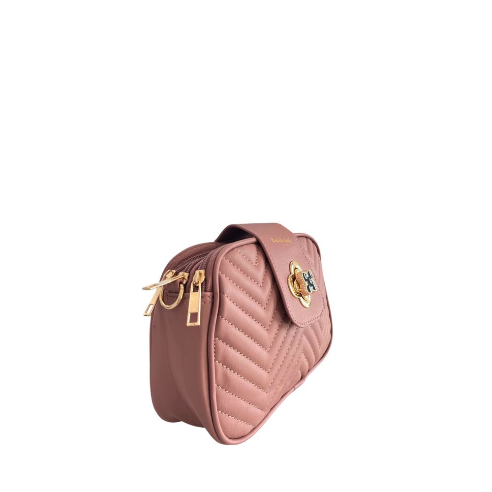 Baldinini Trend Pink PU Crossbody Bag