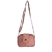 Baldinini Trend Pink PU Crossbody Bag