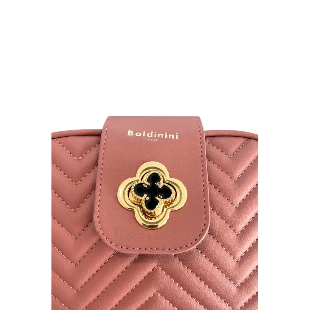 Baldinini Trend Pink PU Crossbody Bag