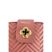 Baldinini Trend Pink PU Crossbody Bag