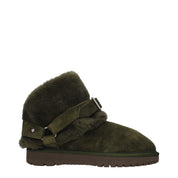 Burberry Green Suede Ankle Boots