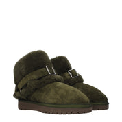 Burberry Green Suede Ankle Boots