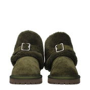 Burberry Green Suede Ankle Boots