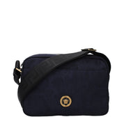Versace Blue Fabric Crossbody Bag