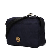 Versace Blue Fabric Crossbody Bag