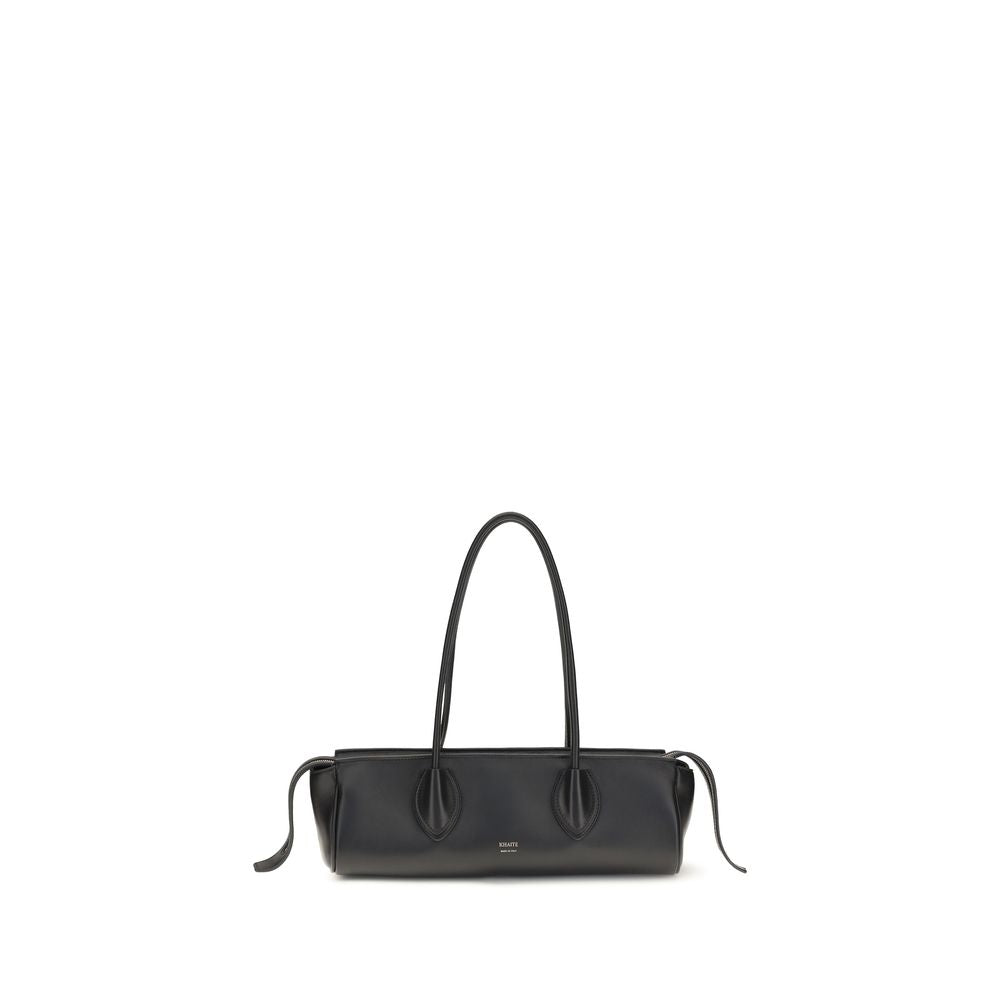Khaite Black Nappa Lambskin Shoulder Bag