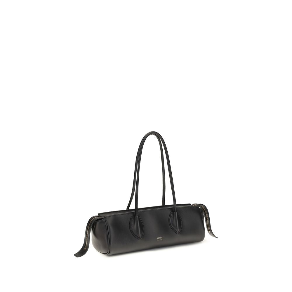 Khaite Black Nappa Lambskin Shoulder Bag