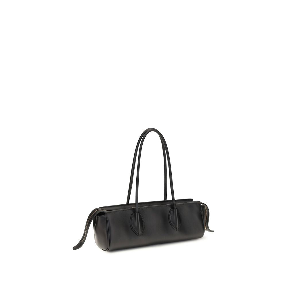 Khaite Black Nappa Lambskin Shoulder Bag