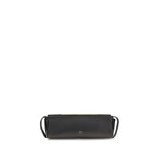 Khaite Black Calf Leather Clutch Bag