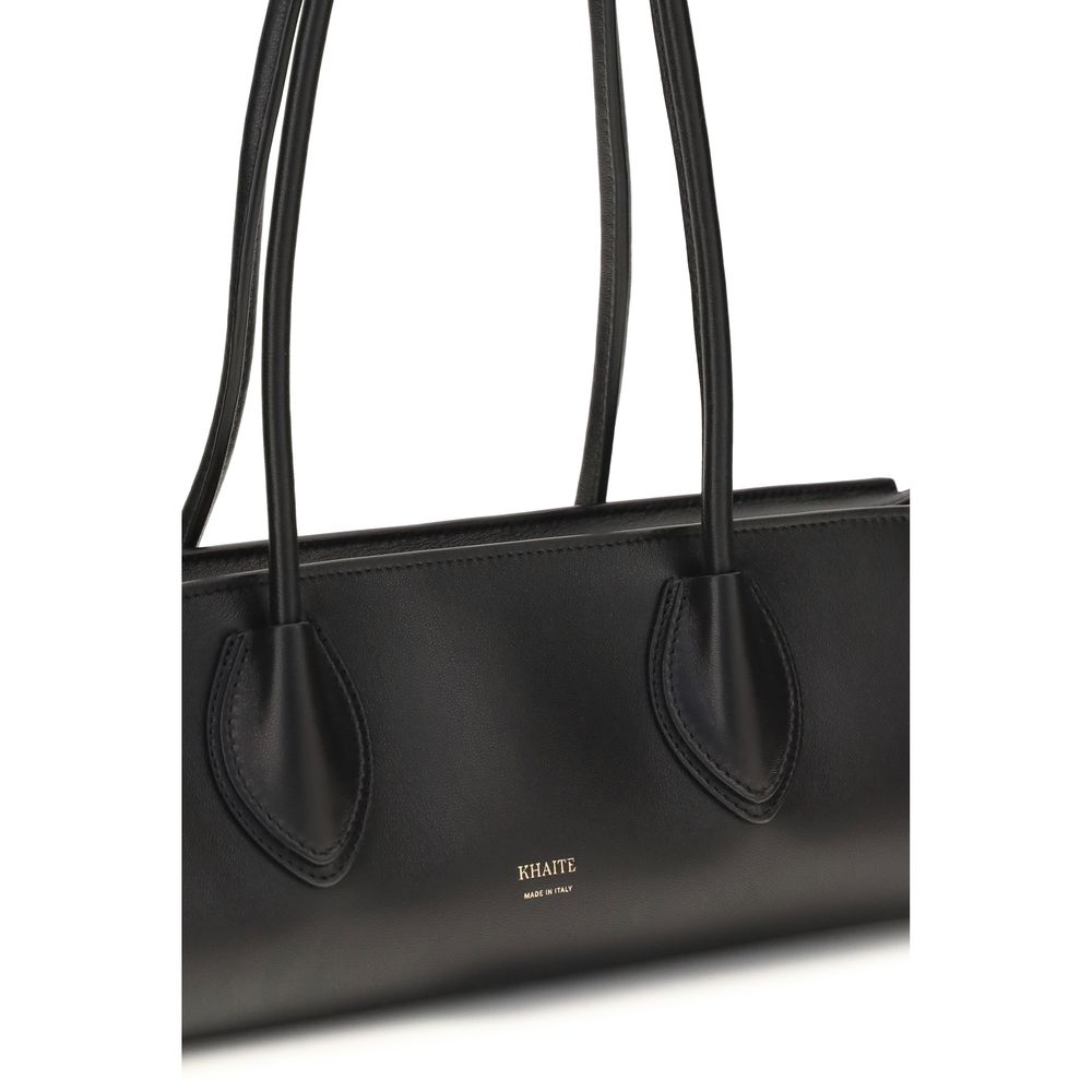 Khaite Black Nappa Lambskin Shoulder Bag