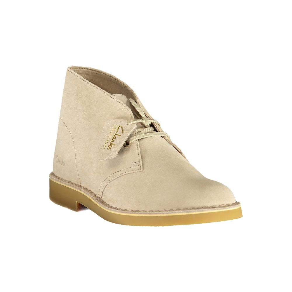 Clarks Beige Suede Ankle Boots