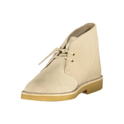 Clarks Beige Suede Ankle Boots