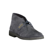 Clarks Blue Leather Lace-Up Ankle Boots