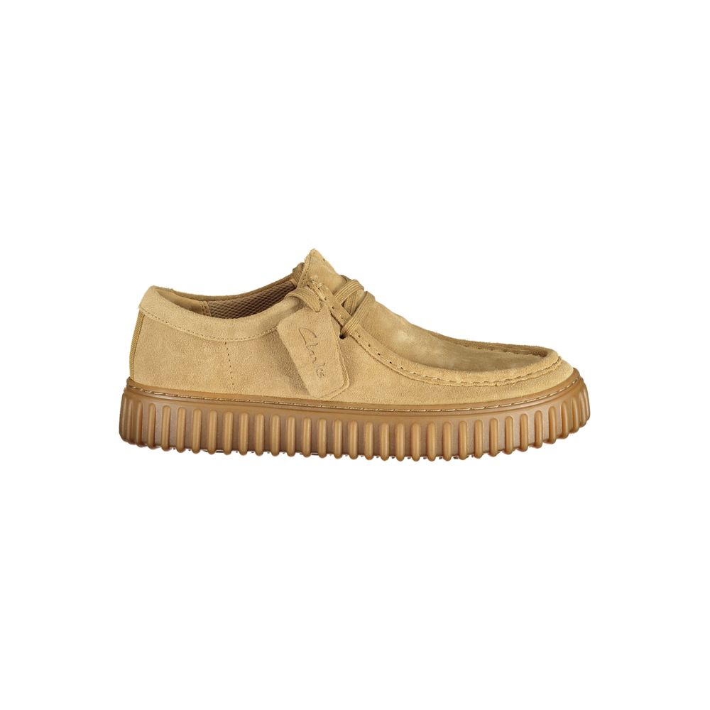 Clarks Brown Leather and Suede Lace-Up Shoes