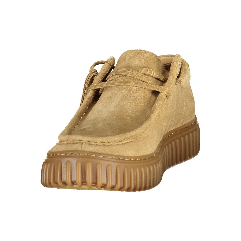 Clarks Brown Leather and Suede Lace-Up Shoes