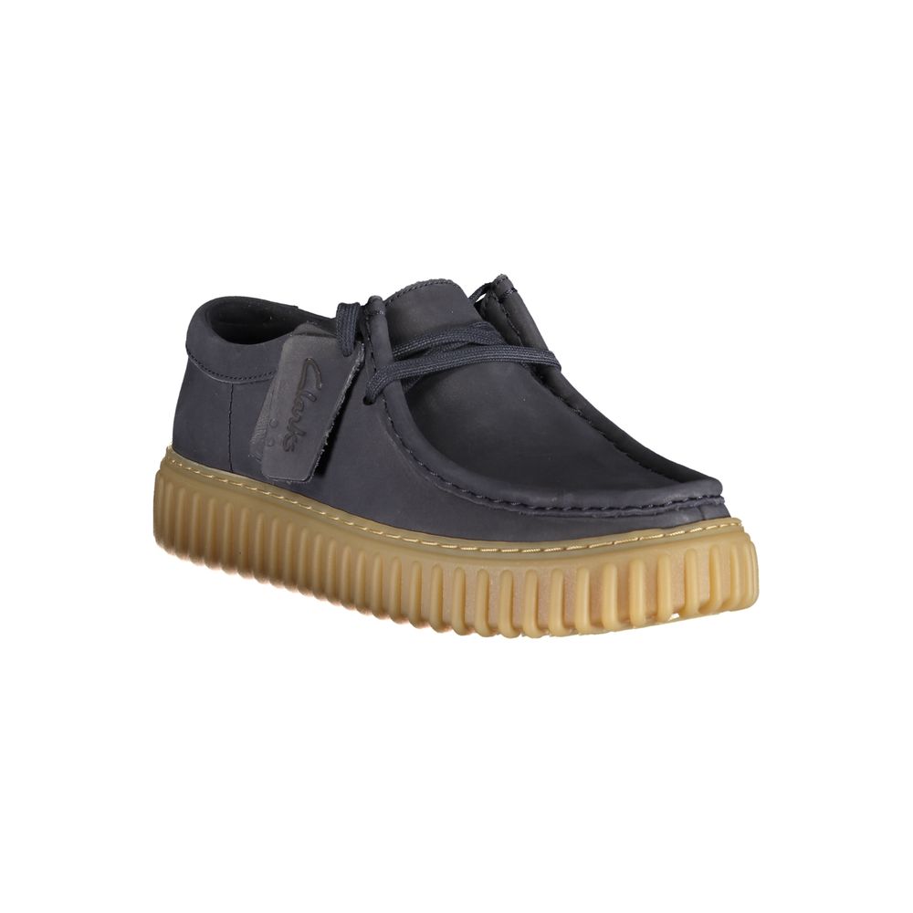 Clarks Blue Leather Classic Shoes