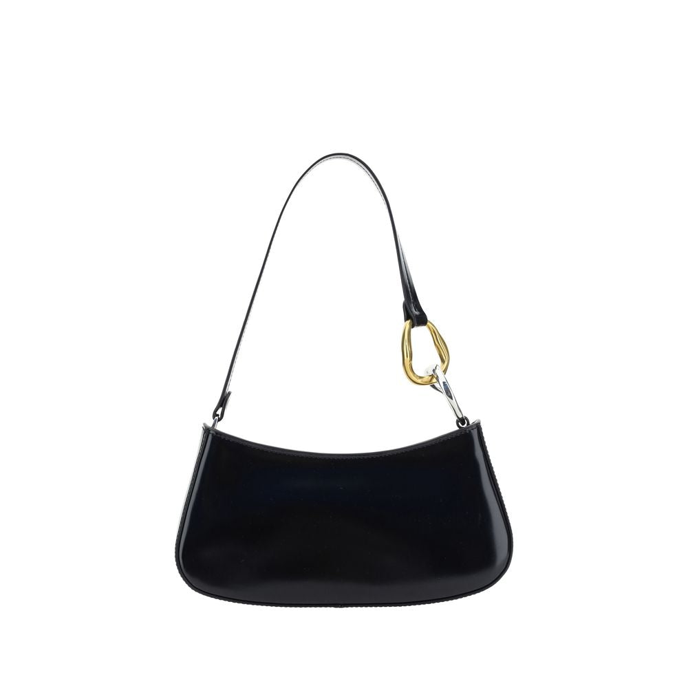 Staud Black Calf Leather Shoulder Bag