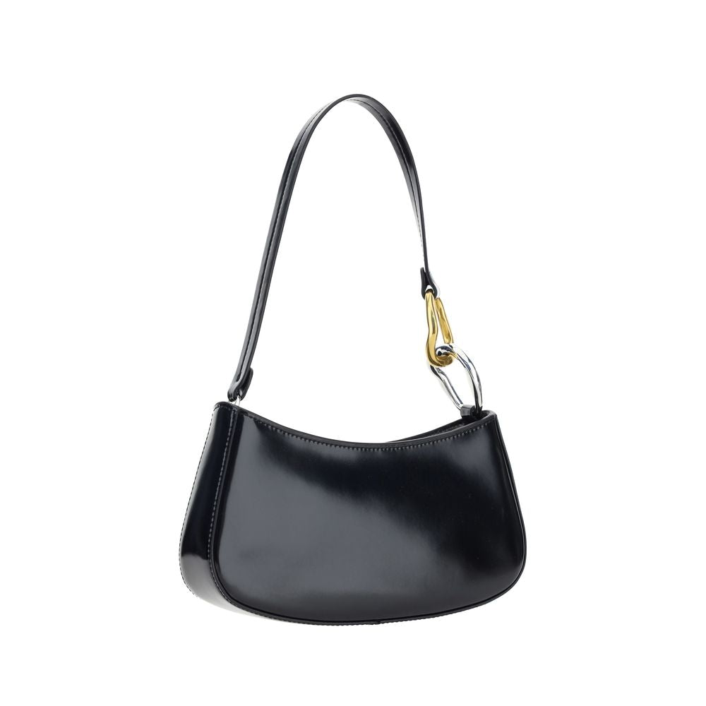 Staud Black Calf Leather Shoulder Bag