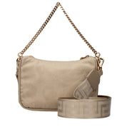 Versace Beige Fabric Handbags