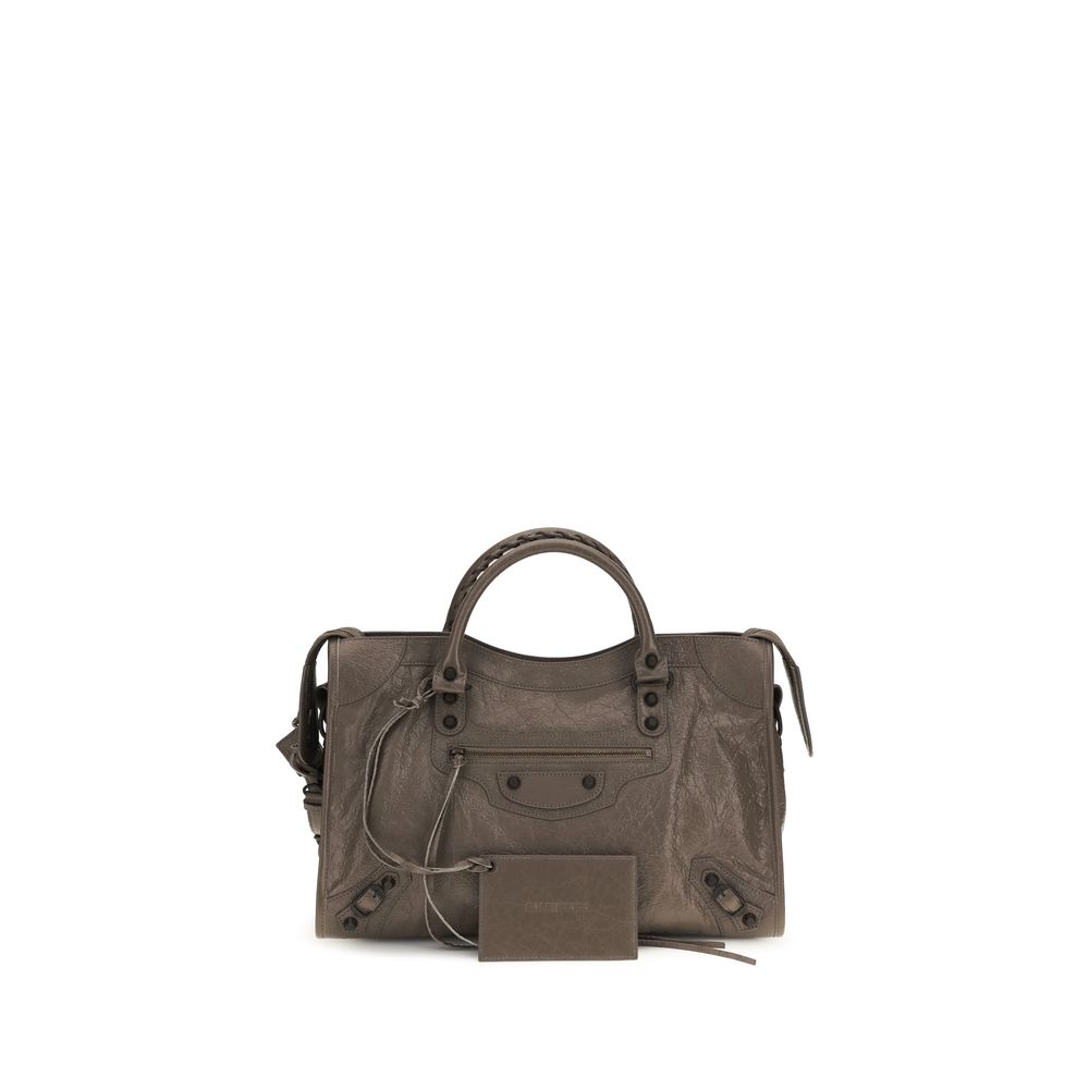 Balenciaga Bicolor Lamb Le City Medium Handbag