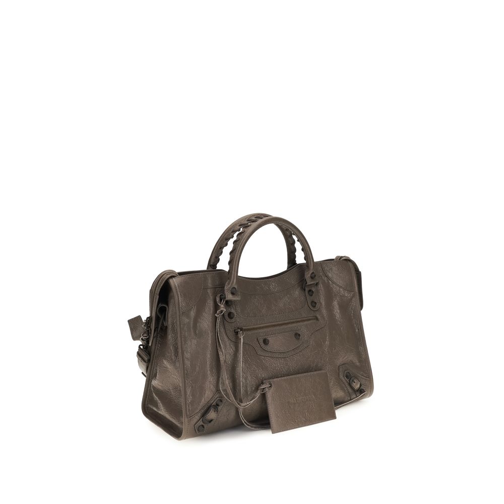 Balenciaga Bicolor Lamb Le City Medium Handbag