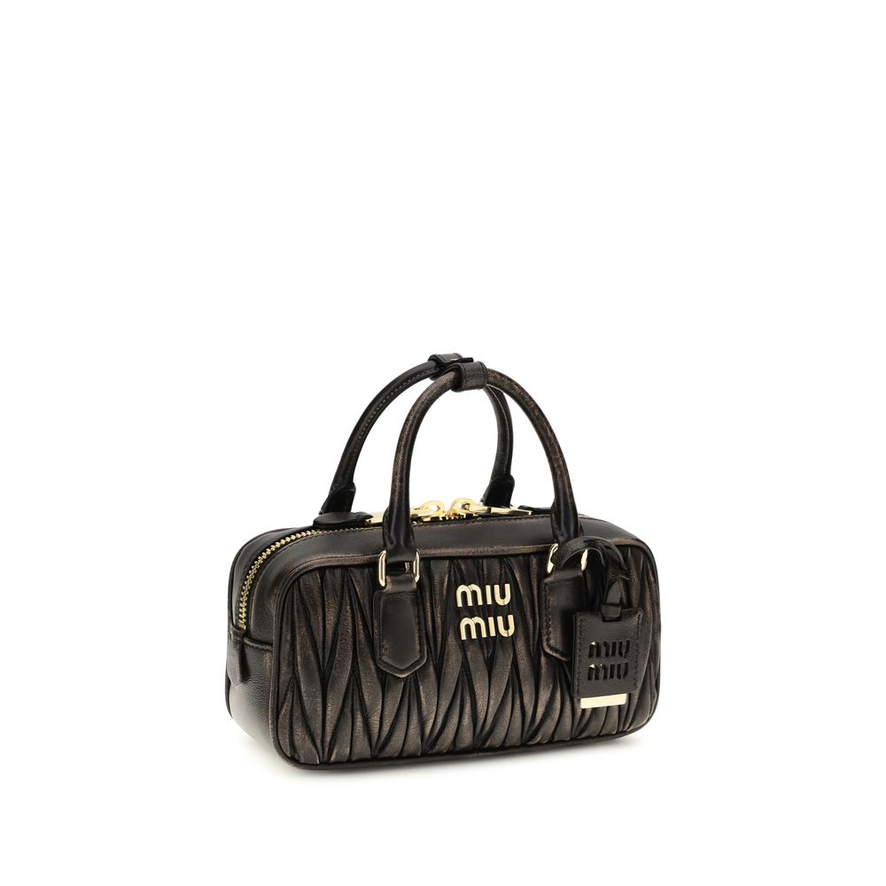 Miu Miu Brown Nappa Leather Handbag